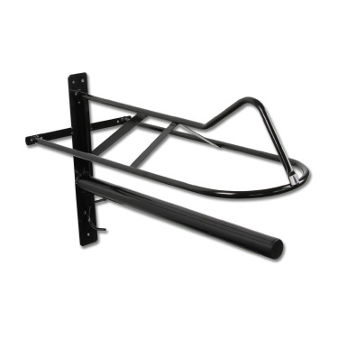 Soporte para monturas Waldhausen con brazo para mantas Negro