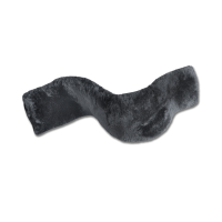 Protector de cincha Waldhausen de piel de cordero Negro