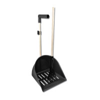 Recogedor de estiércol Waldhausen ShakerXL con rastrillo Negro