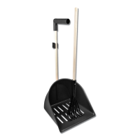 Recogedor de estiércol Waldhausen ShakerXL con rastrillo Negro