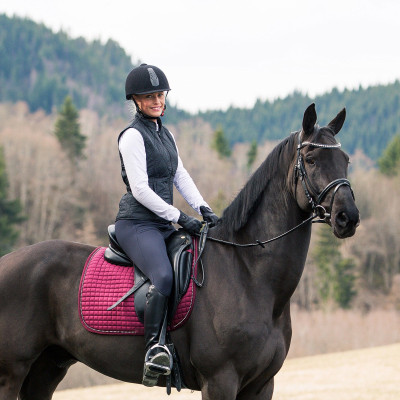 Chaqueta acolchada Horze Spirit mujer Negro