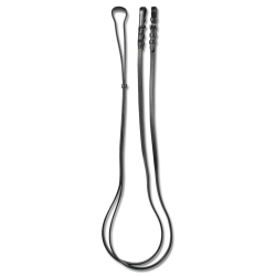 Riendas de bocado Waldhausen de cuero con hebillas Negro