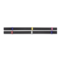 Riendas Waldhausen antideslizantes con topes multicolores Negro Riendas Waldhausen antideslizantes con topes multicolores Negro