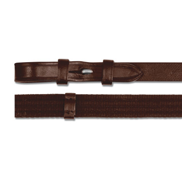 Riendas Waldhausen con gancho Castaño Marr&amp;oacute;n