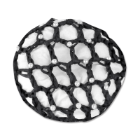 Red de malla Waldhausen con perlas Negro