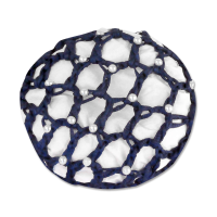 Red de malla Waldhausen con perlas Azul