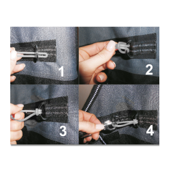 Safe-Gum Waldhausen 18 elásticos mezclados Gris