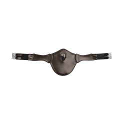 Cincha bavette Waldhausen cuero bavette elástica Castaño Marrón Cincha bavette Waldhausen cuero bavette elástica Castaño Marrón