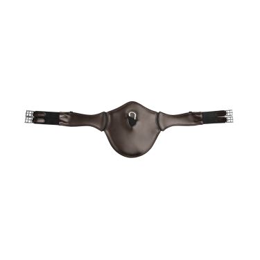 Cincha bavette Waldhausen cuero bavette elástica Castaño Marrón Cincha bavette Waldhausen cuero bavette elástica Castaño Marrón