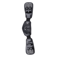 Cinchuela corta Waldhausen de cuero elástico Negro