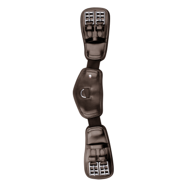 Cinchuela corta Waldhausen de cuero elástico Castaño Marrón