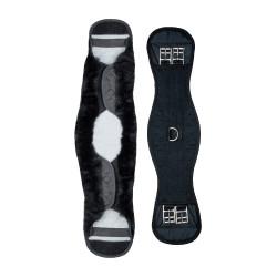 Cinchuelo corto Waldhausen de piel de cordero Negro / negro