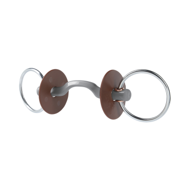 Muserola de filete Beris paso de lengua Konnex anillo 7,5 cm Muserola de filete Beris paso de lengua Konnex anillo 7,5 cm