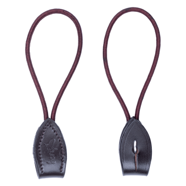 Correa Pelham corta de cuero Beris por 2 Castaño Marrón