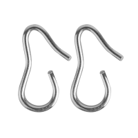 Gancho de barbada Beris Plateado Gris