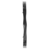 Cinchón Waldhausen de cuero elástico Negro