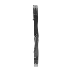 Cinchón Waldhausen de cuero elástico Negro