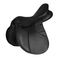 Silla de salto Waldhausen Comfort de cuero Negro