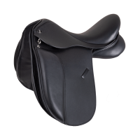 Silla de doma Waldhausen cuero Comfort pony Negro
