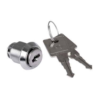 Cerradura cilíndrica Waldhausen para armario de guarnicionería y colgante Gris