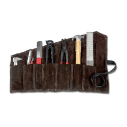 Set de mariscal Waldhausen en estuche de cuero Castaño Marr&amp;oacute;n