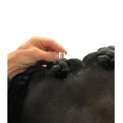 Accesorio de trenzado Hes-Tec Quick Knot Deluxe estándar Blanco