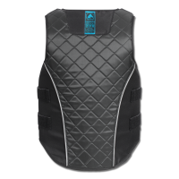 Chaleco de protección Swing P19 con cremallera para adulto Negro / Gris