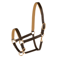 Cabezada de cuero Star Diamond Negro / plata