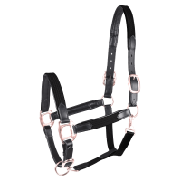 Cabezada Star Mix Negro / oro rosado