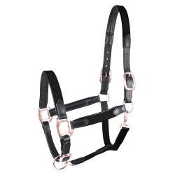 Cabezada Star Mix Negro / oro rosado