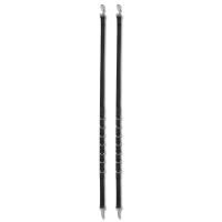 Riendas fijas de nailon Star Negro