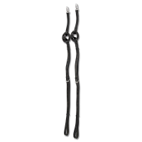 Riendas fijas Star con anillas de goma Negro Riendas fijas Star con anillas de goma Negro