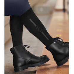 Calcetines de equitación unisex de merino ELT Negro