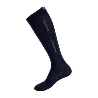 Calcetines de equitación unisex de merino ELT Azul profundo Calcetines de equitación unisex de merino ELT Azul profundo