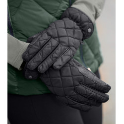 Guantes de equitación ELT Diamond invierno Negro