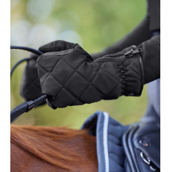 Guantes de equitación ELT Diamond invierno plus Negro