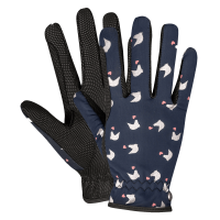Guantes de equitación ELT Lucky Dora para niños Azul nocturno / lucky
