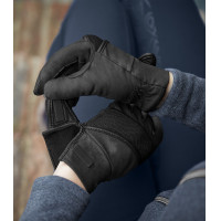 Guantes de equitación ELT Magnetize invierno Negro