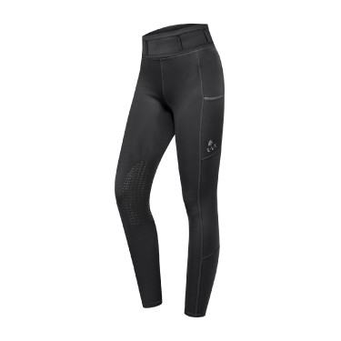 Leggings de equitación ELT Ella con grip en las rodillas Negro