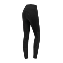Leggings de equitación ELT de talle alto Hanna con malla Negro
