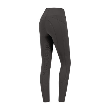 Leggings de equitación ELT de talle alto Hanna con malla Lodos Gris