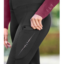 Legging de equitación térmico ELT Milla Negro Legging de equitación térmico ELT Milla Negro