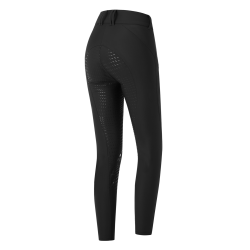 Pantalón de equitación ELT Performance Odelette silicona Negro
