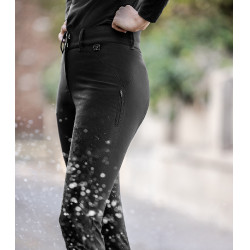 Pantalón de equitación ELT Performance Odelette silicona Negro