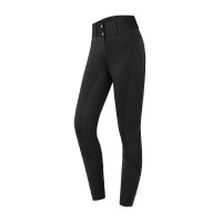Pantalón de equitación ELT talle alto Essential silicona Negro