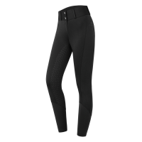 Pantalón de equitación ELT talle alto Essential silicona Negro