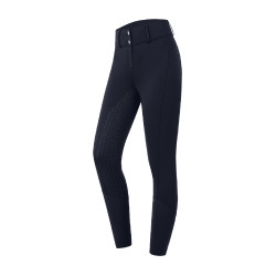 Pantalón de equitación ELT talle alto Essential silicona Azul profundo