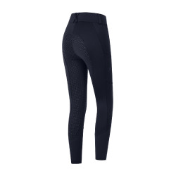Pantalón de equitación ELT talle alto Essential silicona Azul profundo