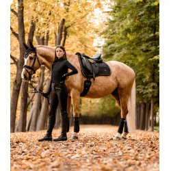 Pantalón de equitación ELT talle alto silicona Hella Negro