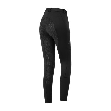 Pantalón de equitación térmico ELT Essential con silicona para niño Negro